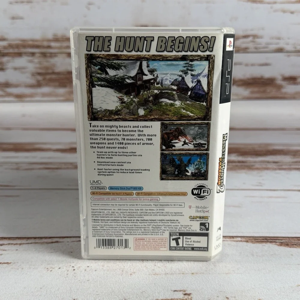 Monster Hunter Freedom 2 PlayStation Portable PSP Case Manual Only